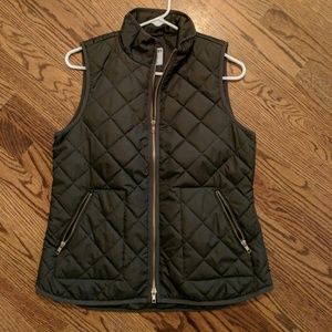 Olive green vest